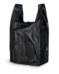 Hışır Poşet Atlet Kalsitli 1 kg KÜÇÜK Boy SİYAH