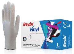 BEYBİ VİNİL PUDRASIZ MUAYENE ELDİVENİ LARGE