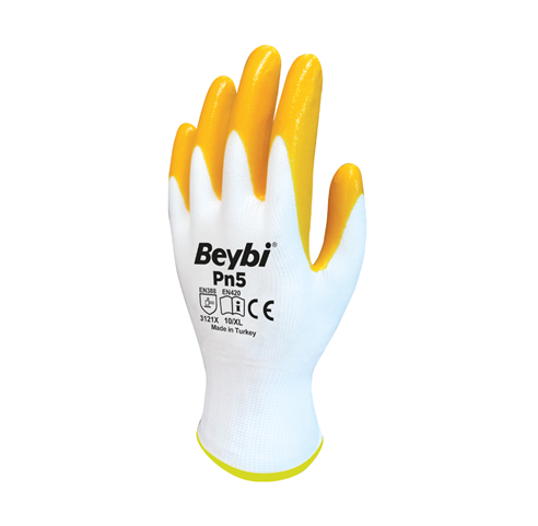 Beybi Pn5 Nitril Eldiven - SARI