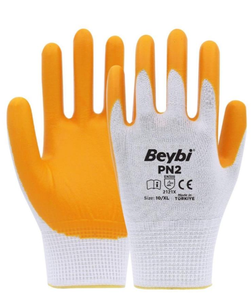 Beybi Pn2 Nitril Eldiven Sarı