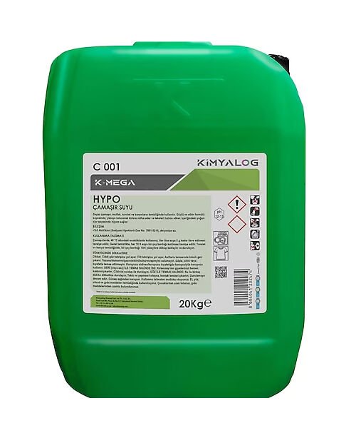 Kimyalog Hypo Çamaşır Suyu Güçlü Etkili 20 Kg