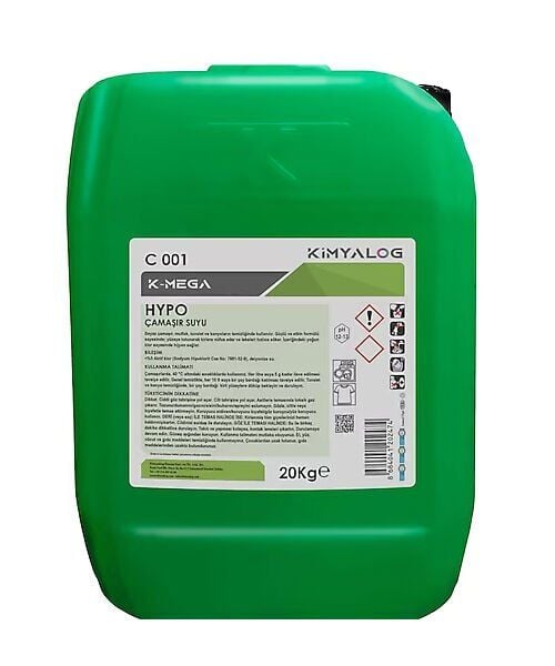 Kimyalog Hypo Çamaşır Suyu Güçlü Etkili 20 Kg