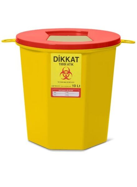 TIBBİ ATIK KOVASI 10 LİTRE
