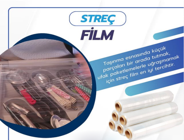 PALET STREC FİLM 50 CM x 200m EL TİPİ ŞEFFAF 17mic