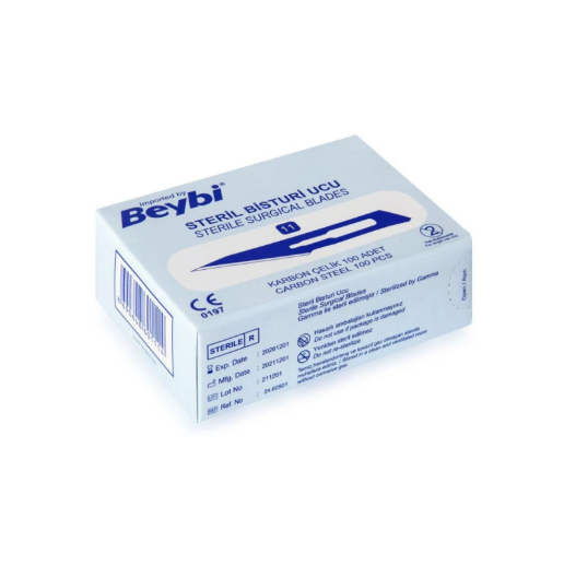 BEYBİ STERİL BİSTÜRİ UCU NO: 11  100 Adet