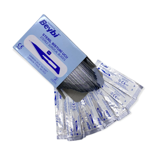 BEYBİ STERİL BİSTÜRİ UCU NO: 11  100 Adet