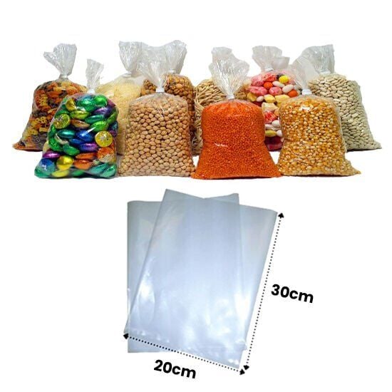 BAKKALİYE POŞETİ 1' LİK NAYLON TORBA 20 cm x 30 cm 1 Kg