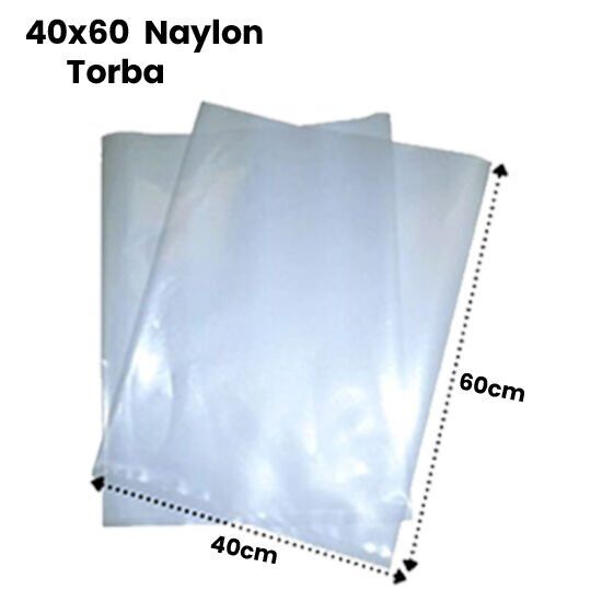 NAYLON TORBA  40 x 60 ŞEFFAF KALİTELİ