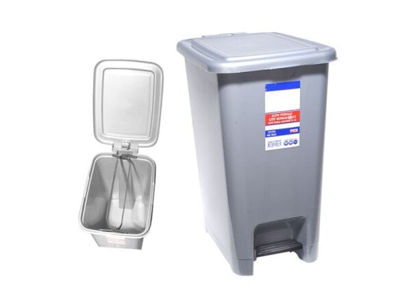 SLİM ÇÖP KOVASI PEDALLI 50 LT